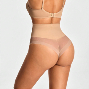 Hot Sale High <strong>Waist</strong> Mesh Tummy Control Thong Breathable Shaping <strong>Underwear</strong> for Women <strong>Waist</strong> Cincher Slim Fit Panties - Product Image 4