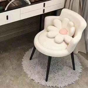 <b>Pink</b>+White Metal Nail Salon Nail Chair with Stainless Steel <b>Frame</b> Modern Design for Bedroom and Living Room Use - Product Image 4