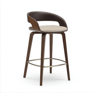 ชุดเก้าอี้บาร์สูงกรอบไม้หรูหราสำหรับร้านอาหารในบ้าน - Product Image 4