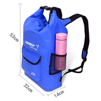 Sac sec de plage en PVC personnalisé pour hommes Sac à dos de sport étanche de grande capacité Sac à dos de randonnée complète