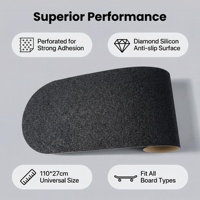 Bande adhésive personnalisée pour skateboard, griptape pour longboard, antidérapante, résistante à l'usure, pour les sports de plein air