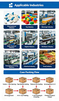 Machine de scellage de cartons électrique robuste / Scelleuse automatique de caisses pour les applications de boissons et de produits chimiques en gros format