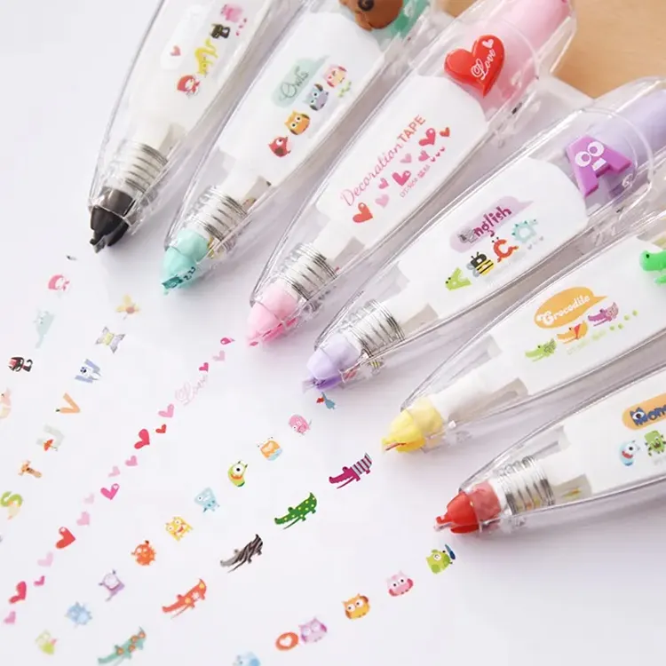 2024 creative stationery cartoon cute diary decorative correction Decor Handbook Decoration Tape for girls