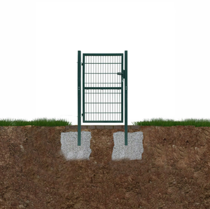 Portail de jardin en métal, simple, avec serrure, clé et poignée - Product Image 6