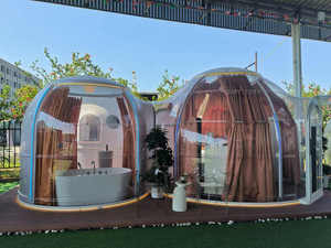 Full Hous extérieur verre béton dôme maison <span class=keywords><strong>moule</strong></span> Polycarbonate dôme maison Glamping pour l'hiver chine conçoit bulle dôme chambre - Product Image 5