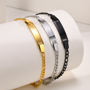 สร้อยข้อมือสแตนเลสสตีลสี<span class=keywords><strong>ด</strong></span>ำเงิน18K สลัก<span class=keywords><strong>ชื่อ</strong></span>รหัสสำหรับ<span class=keywords><strong>เด็ก</strong></span> - Product Image 2