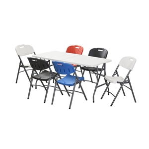 Table pliante rectangulaire en plastique HDPE légère de 6 pieds pour la vente en gros – Idéale pour hôtels, mariages, événements, restaurants, hôpitaux, entrées – <span class=keywords><strong>Location</strong></span> économique - Product Image 6