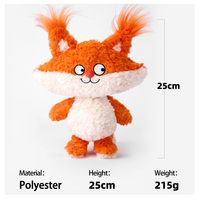 Peluche Renard de la Forêt en Gros pour Anniversaires et Fêtes d'Enfants avec Doublure en Coton PP Ultra Doux Personnalisée et Sac OPP