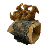 WeiVista Rallonge de tuyau de descente en résine Bunny Décoration de gouttière de jardin extérieur Fournisseur en gros