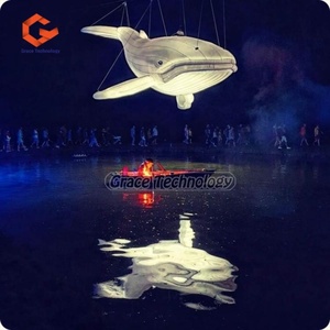 Flying Design Aufblasbarer Wal Meeres tier Benutzer definierte Größe Aufblasbare Decke Hängende Wal fisch Modell für die Förderung - Product Image 4
