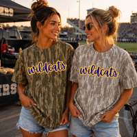 T-shirt unisexe oversize camouflage avec impression de lettres personnalisée, épaules tombantes, pour le jour du match, décontracté, style streetwear