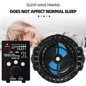 Jebao SOW-3Nシリーズ DC <span class=keywords><strong>12V</strong></span> 水槽用サイン波発生ポンプ 2-6W 調整可能 魚タンク ウェーブメーカー コントローラー付き 超静音 - Product Image 2