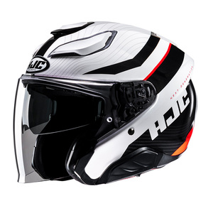 Casco Moto Jet HJC F31 Giallo Fluorescente Grigio Nero XS in Fibra di Vetro - Product Image 1