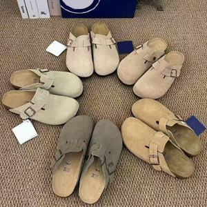 Sandales en liège Birkenstocks London Claquettes légères en cuir de vachette antidérapantes <span class=keywords><strong>Vente</strong></span> directe d'usine pour l'été et le printemps - Product Image 1