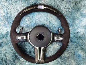 Volante Circular de fibra de carbono con luz LED para <span class=keywords><strong>BMW</strong></span> 316i 318i 320i 323i 325i 328i 330i 335i 340i M3 M340i <span class=keywords><strong>GT</strong></span> <span class=keywords><strong>320d</strong></span> - Product Image 6