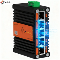 Mini-commutateur PoE industriel Gigabit 10 Gbit/s 5 ports, dispositif réseau Ethernet haute puissance, compact et robuste
