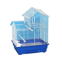 Cage à oiseaux écologique en gros, construction en fil de fer, design pliable, motif animalier, boîte d'élevage pour perroquets