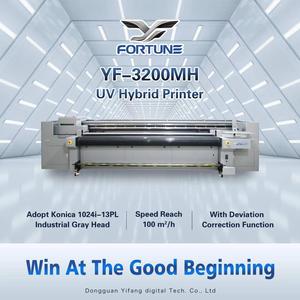 Chất lượng cao <span class=keywords><strong>3.2m</strong></span> UV lai máy in với RICOH G6 đầu và Flexi Rip UV máy in cho Banner vải Áp phích lai máy in - Product Image 4