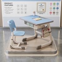 Ensemble bureau et chaise pour étudiants certifié ISO, robuste, durable, avec structure métallique moderne, mobilier de classe pour les écoles primaires et secondaires