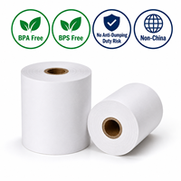 Rollo de Papel Térmico para Recibos de 2-1/4" x 85' Libre de BPA para Caja Registradora POS, Logotipo Personalizado OEM