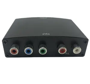 RGB YPbPr to HD-MI Converter AV Video Audio HDCP YPbPr/RGB + R/L audio to HD-MI Converter Outputs RCA Display Color