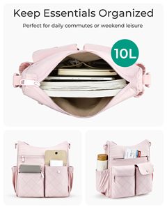 Sacs à bandoulière résistants à l'eau avec logo personnalisé pour femmes sac à bandoulière léger en nylon sac à main d'été fourre-tout sac à main organisateur poches - Product Image 2