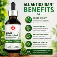 Gouttes de Chlorophylle Transfrontalières Sur Mesure (Liquide Oral 60ml) pour la Santé Digestive et Intestinale des Adultes, Durée de Conservation de 24 Mois ; Supplément OEM/ODM