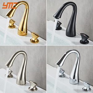 YMC Artistic Design Floor Stand <strong>Faucets</strong> Brass Gold <strong>Dragon</strong> <strong>Faucet</strong> With Hand Shower Head Bathtub <strong>Faucet</strong> Bath Mixer Tap - Product Image 2