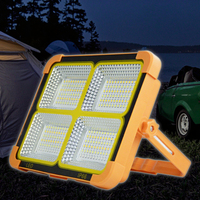 Lampe de camping LED portable étanche rechargeable à l'énergie solaire avec batterie externe d'urgence en ABS