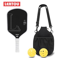 Raquette de pickleball tissée en Kevlar, pressée à chaud, avec fibre de carbone T700 de 16 mm, friction améliorée, longueur 40 cm, poids 235 g, sans trous