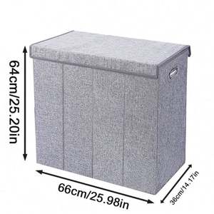 Huge Discount Canvas Kid Toy Storage Cube <b>Basket</b> Folding <b>Laundry</b> Hamper - Product Image 1