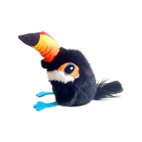 Jouet en peluche pour chat avec son interactif rechargeable, fonction apaisante et baguette de chat pour lutter contre l'ennui