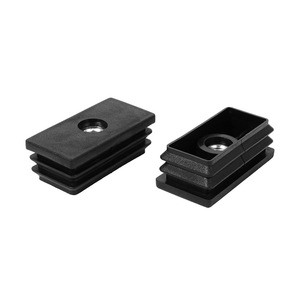 Protection de pieds en plastique M8x25x50, base rectangulaire antidérapante pour pieds de meubles et de canapés - Product Image 3