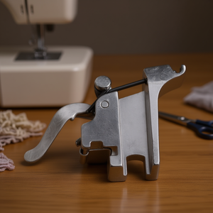 Support universel pour pied presseur en acier inoxydable argenté, accessoire durable pour machine à coudre - Product Image 2