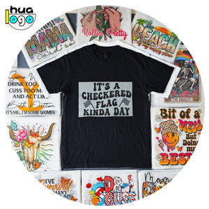 Huaga Fabrikpreis Maßanfertigung für Wärmeübertragung auf Kleidung T-Shirts Digitaldruck Waschbar PET Plastisol Alle Designs - Product Image 1