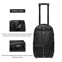 Nouvelle valise à cordon de serrage à vide en un clic, sac de voyage d'affaires, sac à dos pour homme, sac à dos multifonctionnel à roulettes