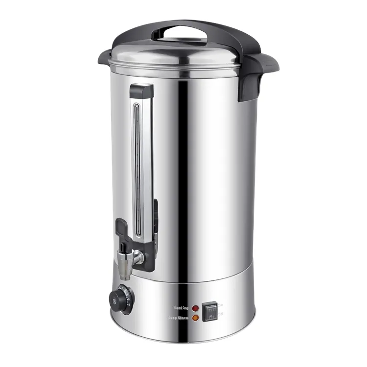 Drinking Hot Water Boiler Tea Urn Metal Tap 20 30 40 Litre Water BoilerためHotels SUS 304 Commercial Tea Water Heater Warmer