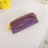 Étui à crayons transparent Emyway P01 / Pochette à crayons en PVC transparente grande capacité avec fermeture éclair personnalisable pour l'école et le bureau