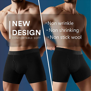 Pantalones cortos de punto de algodón para hombre, pierna larga, fitness cómodo con servicio de logotipo personalizado, <span class=keywords><strong>calzoncillos</strong></span> de talla grande <span class=keywords><strong>4XL</strong></span> para hombre - Product Image 2