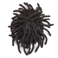Dreadlocks Toupee Hommes Afro Kinky Curly 100% Perruques de Cheveux Humains pour Homme Noir Postiche Naturelle Prothèse Capillaire pour Homme