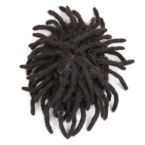 Pelucas <span class=keywords><strong>de</strong></span> cabello humano 100% rizado Afro para hombres, tupé <span class=keywords><strong>de</strong></span> <span class=keywords><strong>Rastas</strong></span>, cabello Natural para hombres negros, prótesis capilar - Product Image 2