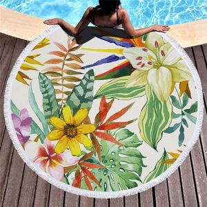 Indien en gros ombre mandala tapisserie <span class=keywords><strong>rondie</strong></span> serviette 100% coton rond serviettes de plage avec franges de glands - Product Image 3