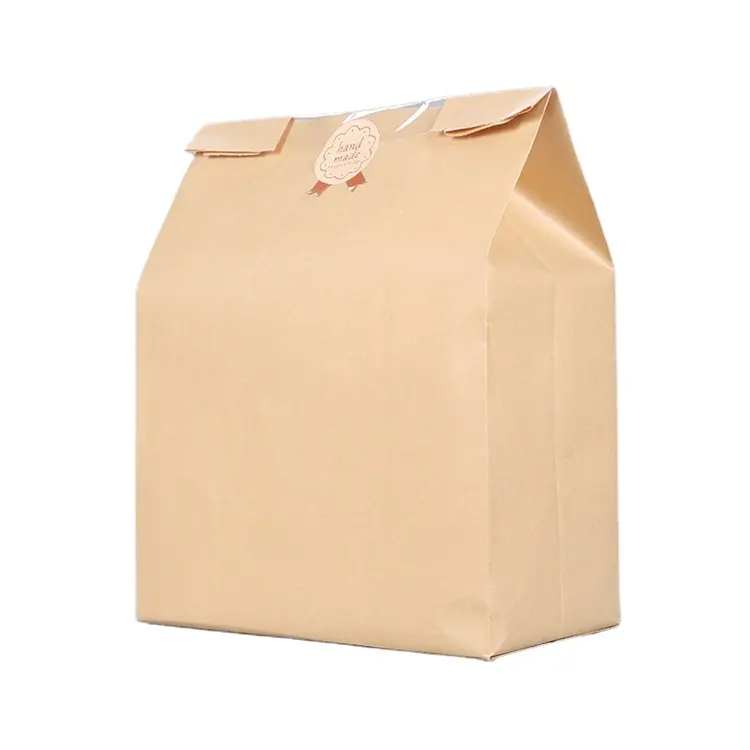 Профессиональное производство, дешевые перерабатываемые белые пакеты из крафт-бумаги с окошком