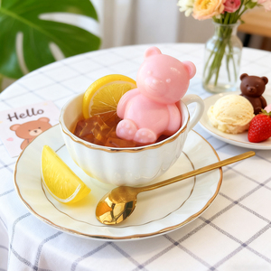 Thân thiện với môi gấu nến Silicone khuôn DIY 3D động vật thơm nến NGỒI GẤU nướng - Product Image 4