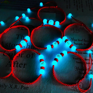 Hot Bán Thời Trang Có Thể Điều Chỉnh May Mắn Handmade Bện Dây Màu Đỏ Vòng Đeo Tay Hợp Thời Trang Sáng Hạt Zodiac Vòng Đeo Tay Cho Phụ Nữ Người Đàn Ông - Product Image 2