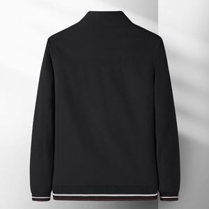 Giacca da Uomo alla Moda con Colletto Rialzato, Chiusura con Cerniera, <span class=keywords><strong>Abbigliamento</strong></span> Casual Trendy <span class=keywords><strong>per</strong></span> <span class=keywords><strong>Giovani</strong></span> e Mezza Età - Product Image 3