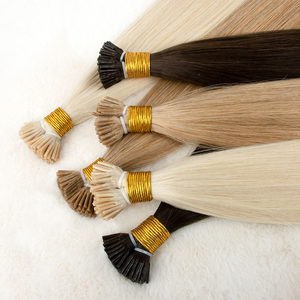 Extensioni per capelli con punta a K, Remy russi europei, con punta a I/V/Y, biondo 613, capelli umani vergini grezzi ricci, 30 pollici, cuticole allineate, senza perdita di capelli - Product Image 2