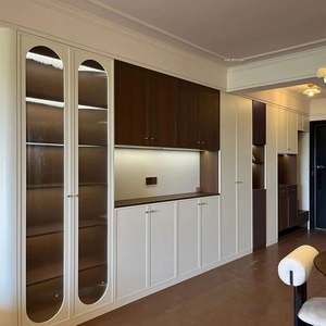 Customized Medieval Style Woven Rattan <b>Wooden</b> <b>Storage</b> <b>Cabinets</b> Dining and Living Room Furniture - Product Image 1