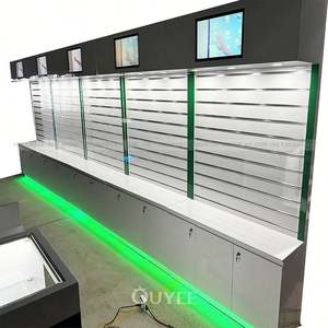 Nouveau comptoir de vente au détail décoré en verre moderne pour les services de conception 3D d'affichage de narguilé pour le magasin de fumée - Product Image 2