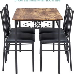 Factory wholesale dining <b>table</b> and chair sets, stylish, modern, minimalist, suitable <b>for</b> <b>small</b> homes and apartments, - Product Image 3